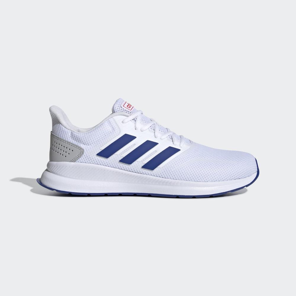 Adidas Men's Runfalcon Walking Shoes White/Royal/Red Ireland EF0148